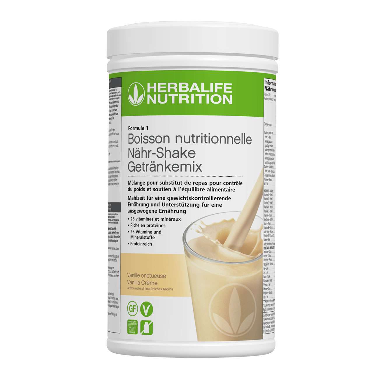 Formula 1 Shake Vanilla Crème 550 g Herbalife Nutrition Schweiz